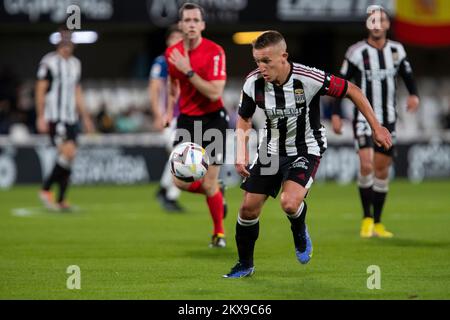 Pablo De Blasis, FC Cartagena vs SD Eibar, Liga smartbank, zweite spanische Fußballabteilung, Cartagonova Stadion, Tag 17, Cartagena, Region de Murcia, 1 Stockfoto