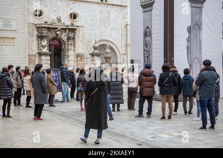 30,01,2019., Dubrovnik - Tourist aus Asien besucht Dubrovnik. Foto: Grgo Jelavic/PIXSELL Stockfoto