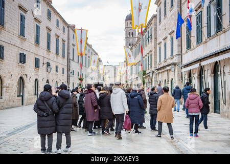 30,01,2019., Dubrovnik - Tourist aus Asien besucht Dubrovnik. Foto: Grgo Jelavic/PIXSELL Stockfoto