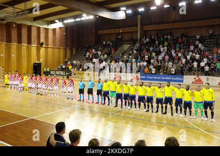 24.10.2019., Dubrovnik, Kroatien - Hauptrunde des europäischen Qualifikationswettbewerbs für die FIFA Futsal Weltmeisterschaft 2020, Gruppe 7, Kroatien - Schweden. Foto: Grgo Jelavic/PIXSELL Stockfoto