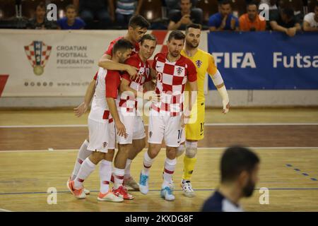 24.10.2019., Dubrovnik, Kroatien - Hauptrunde des europäischen Qualifikationswettbewerbs für die FIFA Futsal Weltmeisterschaft 2020, Gruppe 7, Kroatien - Schweden. Foto: Grgo Jelavic/PIXSELL Stockfoto