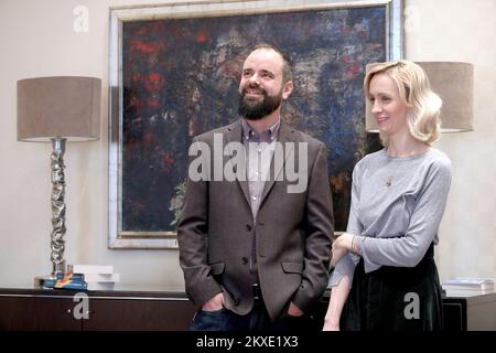 17.12.2019., Zagreb, Kroatien - der britische Historiker Richard Mills präsentiert die kroatische Ausgabe seines Buches Footbal and Political in Jugoslawien: Sports, Nationalismus and the State im Esplanade Hotel. Foto: Patrik Macek/PIXSELL Stockfoto