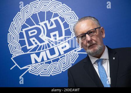 23.01.2020. Zagreb, Kroatien - Innenminister Kroatiens und Stellvertretender Ministerpräsident Kroatiens Davor Bozinovic hielt ein bilaterales Treffen mit Horst Seehofer, Bundesminister für Inneres, Gebäude und Gemeinschaftsfoto Davor Puklavec/PIXSELL, ab Stockfoto