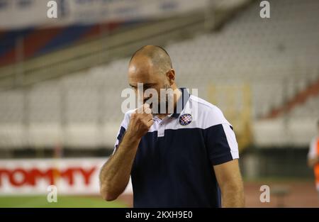 DAS AKTENFOTO New Juventus Boss Andrea Pirlo hat Hajduk Split Cheftrainer Igor Tudor als seinen neuen Assistenztrainer in Turin mitgebracht. Der ehemalige kroatische Verteidiger hat bereits Erfahrungen mit der Verwaltung in Italien gesammelt, nachdem er 2018 und 2019 zwei separate Einsätze mit Udinesen hatte. Der ehemalige kroatische Verteidiger spielte am 19. Juli 2020 im Poljud-Stadion in Split, Kroatien, 174 Mal für Juventus zwischen 1998 und 2007. DATEI FOTOTRAINER von Hajduk Split Igor Tudor während der 35.. Runde der kroatischen First Football League zwischen HNK Hajduk und HNK Rijeka. Foto: Ivo Cagalj/PIXSELL Stockfoto