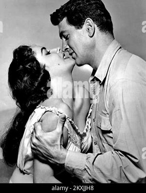 EIN GIGANTISCHER 1956 Warner Bros. Film mit Elizabeth Taylor und Rock Hudson Stockfoto