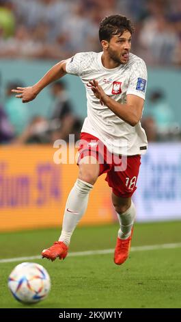 Doha, Katar. 30.. November 2022. Bartosz Bereszynski aus Polen beim FIFA-Weltmeisterschaftsspiel 2022 in Stadium 974, Doha. Der Bildausdruck sollte lauten: David Klein/Sportimage Credit: Sportimage/Alamy Live News Stockfoto