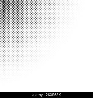 Lichtempfindliche Textur für Halbtöne. Comic-Stil mit körnigem Hintergrund. Grunge-Struktur für Pop-Art-Kunst. Rhomb Partikel und Flecken Tapete. Verpixelter Gradientenvektor Stock Vektor