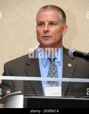 Notfallplanung und Sicherheit - San Antonio, Texas, 15. Mai 2012 - -Tony Robonson, Acting Regional Adminstrator für die FEMA-Region 6, spricht während des dritten jährlichen Vorbereitungsworkshops für die FEMA-Region 6 an einer Zusammenkunft von staatlichen und lokalen Notfallmanagementmitarbeitern in San Antonio, Texas. .. Fotos zu Katastrophen- und Notfallmanagementprogrammen, Aktivitäten und Beamten Stockfoto