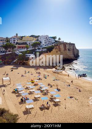 Carvoeiro Beach, Praia Carvoeiro Carvoeiro, Algarve, Portugal, Europa Stockfoto