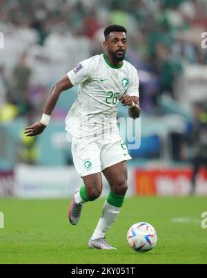 Riad Sharahili aus Saudi-Arabien während des FIFA-Weltmeisterschaftsspiels Gruppe C im Lusail Stadium in Lusail, Katar. Bilddatum: Mittwoch, 30. November 2022. Stockfoto