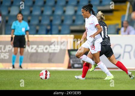 KARLOVAC, SEPTEMBER 02: Eseosa Aigbogun der Schweiz während des 2023. Qualifikationsspiels zur FIFA-Frauenweltmeisterschaft zwischen Kroatien und der Schweiz im Branko Cavlovic-Cavlek Stadion am 2. September 2022 in Karlovac, Kroatien. Foto: Matija Habljak/PIXSEL Stockfoto