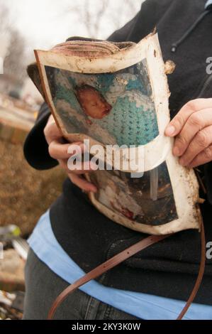 Nach Hurrikan Sandy Stücke aufsammeln. Hurrikan Sandy Aus New Jersey. Fotos zu Katastrophen- und Notfallmanagementprogrammen, Aktivitäten und Beamten Stockfoto