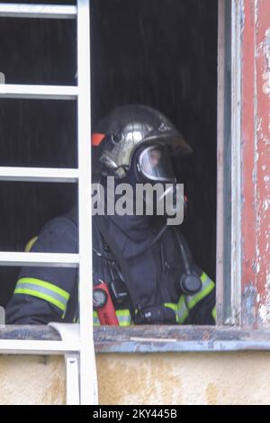 County Exercises of Civil Protection Forces 'Samobor 2022' in Samobor, Kroatien, am 17. September 17, 2022 Foto: Tomislav Miletic/PIXSELL Stockfoto