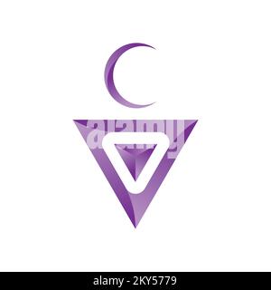 Kreatives Design von Tazerzit auf weißem Hintergrund. Das Amazigh-Schmucksymbol. Vektordarstellung. Stock Vektor