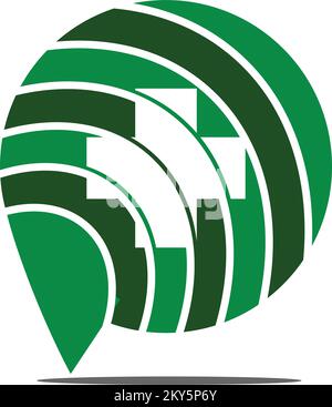 Online-Vorlage für medizinisches Logo Symbol Illustration Markenidentität Stock Vektor