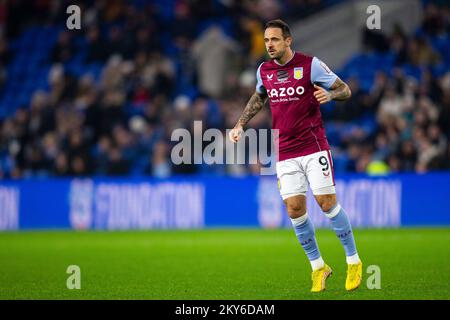 Cardiff, Großbritannien. 30.. November 2022. Danny ings von Aston Villa in Aktion. Cardiff City gegen Aston Villa beim Peter Whittingham Memorial Match im Cardiff City Stadium am 30.. November 2022. Kredit: Lewis Mitchell/Alamy Live News Stockfoto