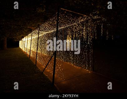 weihnachtsbeleuchtung im Anzac Park in Glen Innes, Nord-neuwales, australien Stockfoto