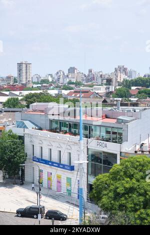 16. Januar 2022, Buenos Aires, Argentinien: Fundacion Proa, privates Kunstzentrum im touristischen Viertel La Boca Stockfoto