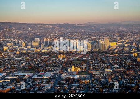 Luftaufnahmen von Oakland, Kalifornien Stockfoto