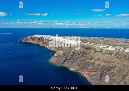 Oia, Santorin, Griechenland Stockfoto