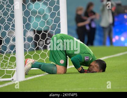 DOHA (KATAR), 11/30/2022 - WELTMEISTERSCHAFT/TUNESIEN X FRANKREICH - Torhüter Stuek im Spiel zwischen Tunesien vz Frankreich für die erste Phase der Katar/FIFA-Weltmeisterschaft, die am Mittwoch (30) im Education City Stadion in Doha stattfindet. Foto: Andre Ricardo/AG. Rahmen 31119 (Andre Ricardo/AG. Enquadrar/SPP) Kredit: SPP Sport Press Photo. Alamy Live News Stockfoto