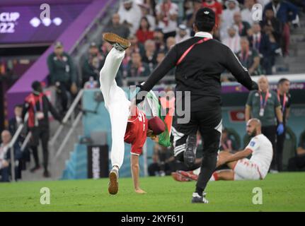 DOHA (KATAR), 11/30/2022 - WELTMEISTERSCHAFT/TUNESIEN X FRANKREICH - Spiel zwischen den Teams Tunesiens gegen Frankreich für die erste Phase der Katar/FIFA Weltmeisterschaft, die diesen Mittwoch im Education City Stadion in Doha stattfindet - Messe (30 ). Foto: Andre Ricardo/AG. Rahmen 31119 (Andre Ricardo/AG. Enquadrar/SPP) Kredit: SPP Sport Press Photo. Alamy Live News Stockfoto