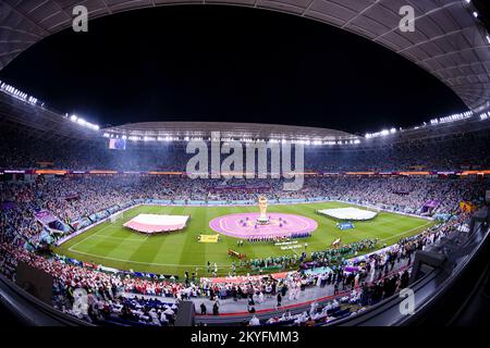 Doha, Katar. 30.. November 2022. 974 Stadion Blick auf das Stadion vor dem Spiel zwischen Polen und Argentinien, gültig für die Gruppenbühne der Weltmeisterschaft, die im 974 Stadium in Doha, Katar, stattfindet. (Marcio Machado/SPP) Kredit: SPP Sport Press Photo. Alamy Live News Stockfoto