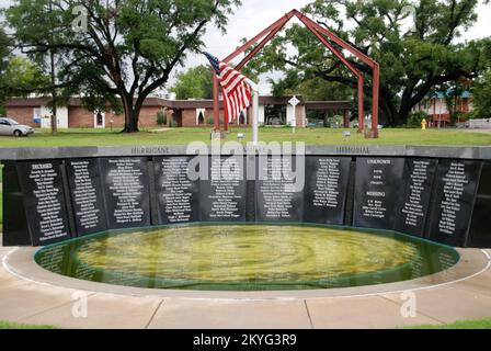 Hurrikan Katrina, Biloxi, MS, 13. August 2008 – das Hurrikan Camille Memorial in Biloxi wurde durch Hurrikan Katrina schwer beschädigt. Es wurde kürzlich von der Stadt Biloxi restauriert. Jennifer Smits/FEMA. Stockfoto