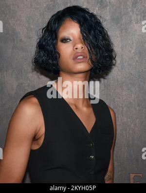 30. November 2022 - Los Angeles, Kalifornien - Willow Smith. Apple Original Films' 'Emancipation' Los Angeles Premiere im Regency Village Theatre. (Kreditbild: © Billy Bennight/AdMedia via ZUMA Press Wire) Stockfoto