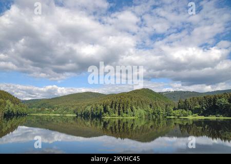 Soesetalsperre Reservoir, Harz Gebirge, Deutschland Stockfoto