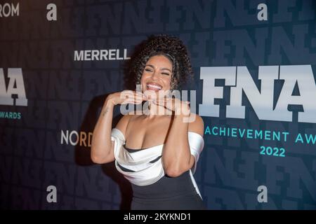 New York, Usa. 30.. November 2022. Jordin Sparks nimmt an den Annual Footwear News Achievement Awards 36. in der Cipriani South Street in New York City Teil. Kredit: SOPA Images Limited/Alamy Live News Stockfoto