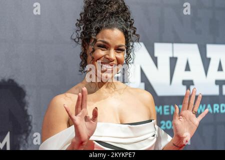 30. November 2022, New York, New York, USA: Jordin Sparks nimmt an den Footwear News Achievement Awards 2022 in der Cipriani South Street Teil (Kreditbild: © Lev Radin/Pacific Press via ZUMA Press Wire) Stockfoto