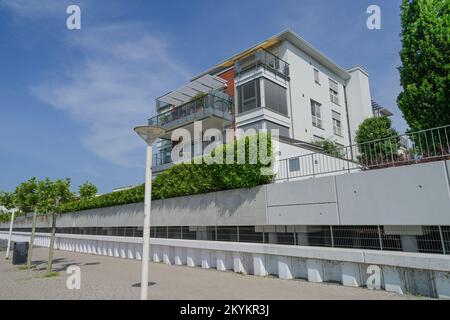 Villa, Promenade, Schierstein, Wiesbaden, Hessen, Deutschland Stockfoto