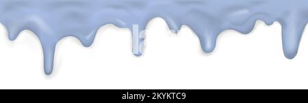 Fließendes Karamell auf weißem Hintergrund - Vektordarstellung Stock Vektor