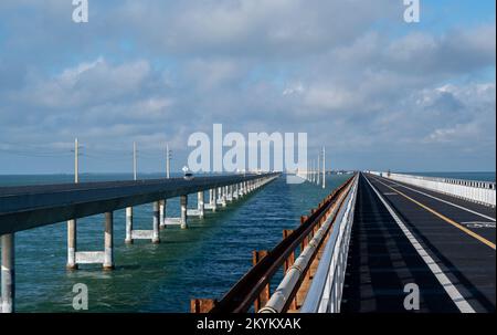 Alte 7-Meilen-Brücke, Keys, Florida Stockfoto