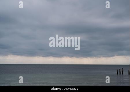 Key West, Florida: Stürmisches Wetter auf dem Meer Stockfoto