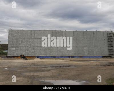 Rom, Italien, November 26 2022: Rekonstruktion des antiken Roms für die HBO Rome-Serie in den Cinecitta-Studios. Cinecitta ist ein großes Filmstudio in Rom Stockfoto