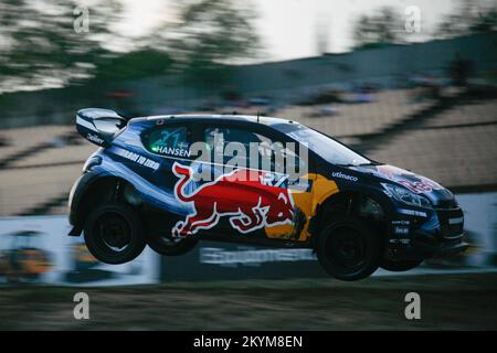 Timmy Hansen während des Barcelona World RX auf dem Circuit de Catalunya Stockfoto