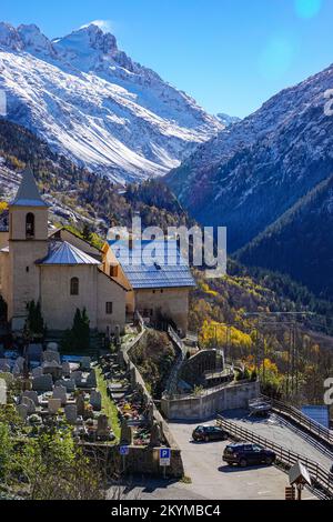 Saint-Christophe-en-Oisans, im Ecrins-Nationalpark, Frankreich Stockfoto