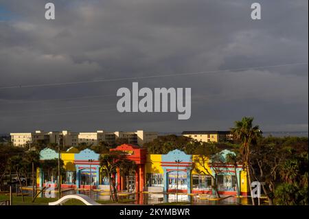 Cocoa Beach, Florida, USA.Commercial Gegend Stockfoto