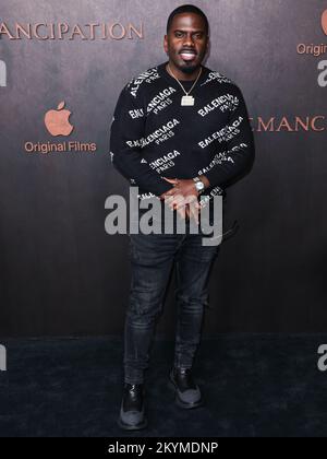 WESTWOOD, LOS ANGELES, KALIFORNIEN, USA - NOVEMBER 30: Skeet Carter trifft am 30. November 2022 auf der Los Angeles Premiere of Apple Original Films' „Emancipation“ im Regency Village Theatre in Westwood, Los Angeles, Kalifornien, USA ein. (Foto von Xavier Collin/Image Press Agency) Stockfoto