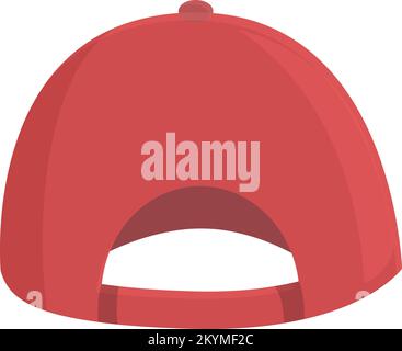 Roter Modesymbol-Cartoon-Vektor. Einheitliche Front. Sportleder Stock Vektor