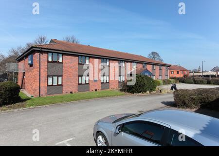 Travelodge & Burger King, B5013, Western Springs Road, Rugeley, WS15 2As Stockfoto