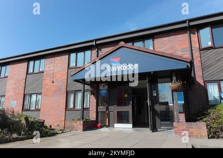 Travelodge & Burger King, B5013, Western Springs Road, Rugeley, WS15 2As Stockfoto