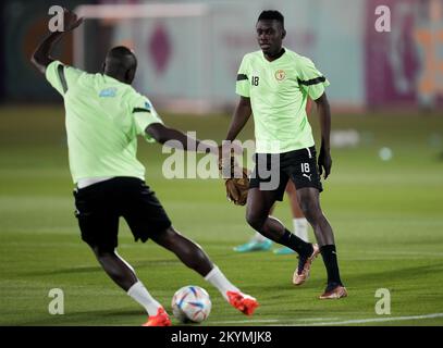 Ismaila Sarr im Senegal während einer Schulung Al Duhail SC, Doha, Katar. Foto: Donnerstag, 1. Dezember 2022. Stockfoto