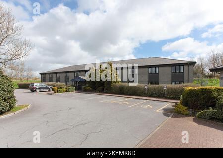 Travelodge & Little Chef, A30 Whiddon Down, Merrymeet Junction, Exeter Road, EX20 2QT Stockfoto