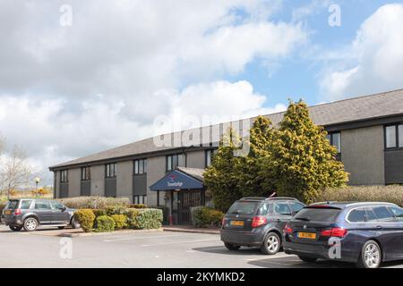 Travelodge & Little Chef, A30 Whiddon Down, Merrymeet Junction, Exeter Road, EX20 2QT Stockfoto