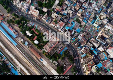 Chittagong, Bangladesch - 25. November 2022: Chittagong ist nach Dhaka die zweitgrößte Stadt in Bangladesch. Es beherbergt den geschäftigsten Seehafen in der Bay o Stockfoto