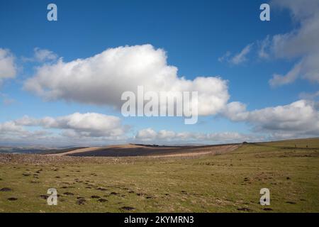 Bowstonegate von Sponnen über Lyme Park Cheshire England aus gesehen Stockfoto