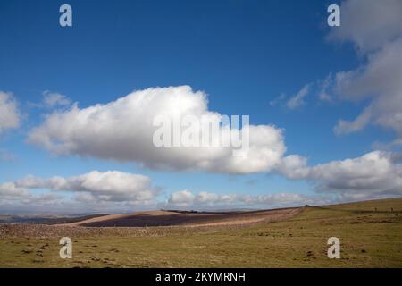 Bowstonegate von Sponnen über Lyme Park Cheshire England aus gesehen Stockfoto